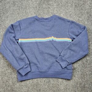 Patagonia Crew Uprisal Sweatshirt Womens Small Ridge Rise Stripe Fleece Pullover